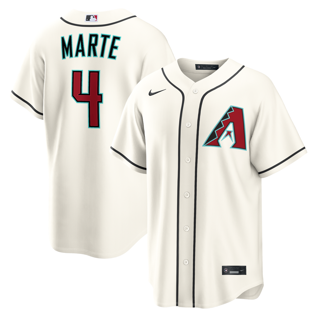 Arizona Diamondbacks Ketel Marte Cream Home Replica Baseball Jersey