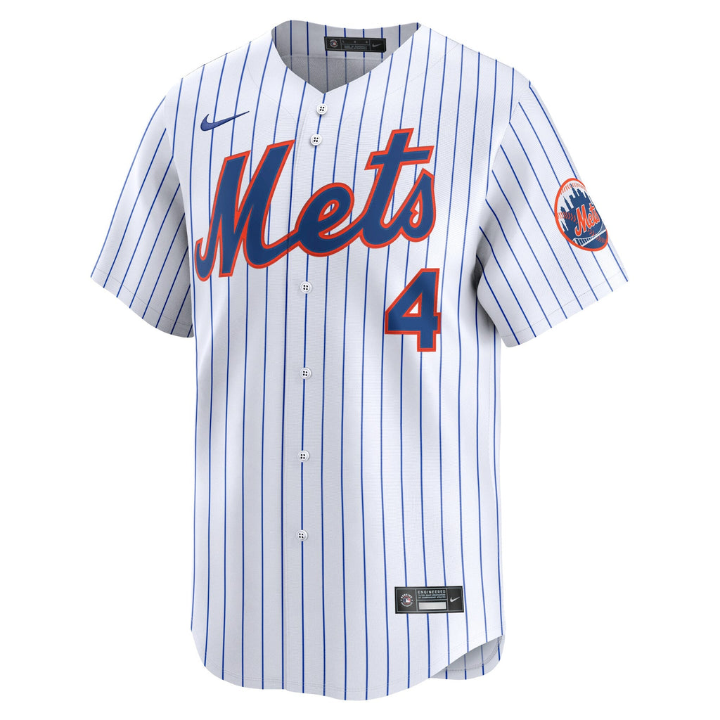 New York Mets Francisco Alvarez White Home Limited Player Baseball Jersey