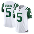 New York Jets Garrett Wilson White Classic Alternate Vapor F.U.S.E. Limited Football Jersey