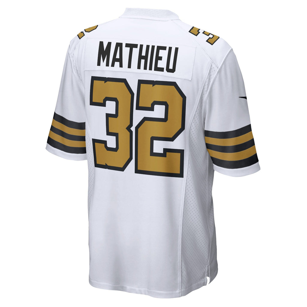 New Orleans Saints Tyrann Mathieu White Alternate Game Football Jersey