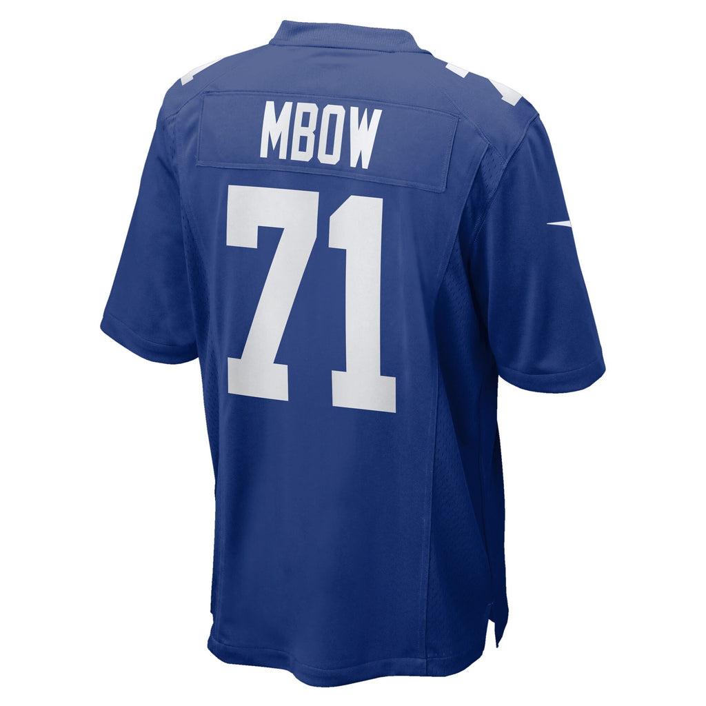 New York Giants Marcus Mbow Royal Team Game Football Jersey