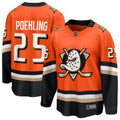Anaheim Ducks Ryan Poehling Orange Home Breakaway Hockey Jersey