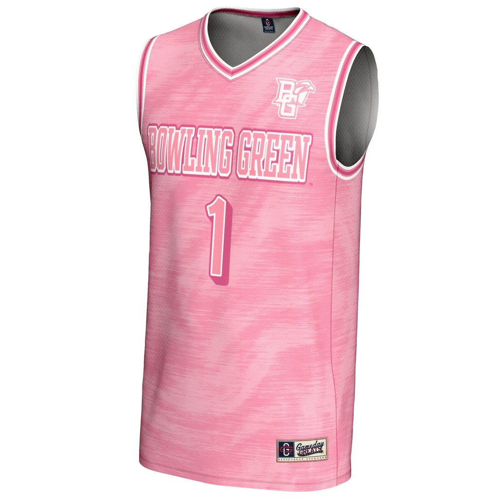 #1 Bowling Green St. Falcons Lightweight Basketball Fashion Jersey - Pink