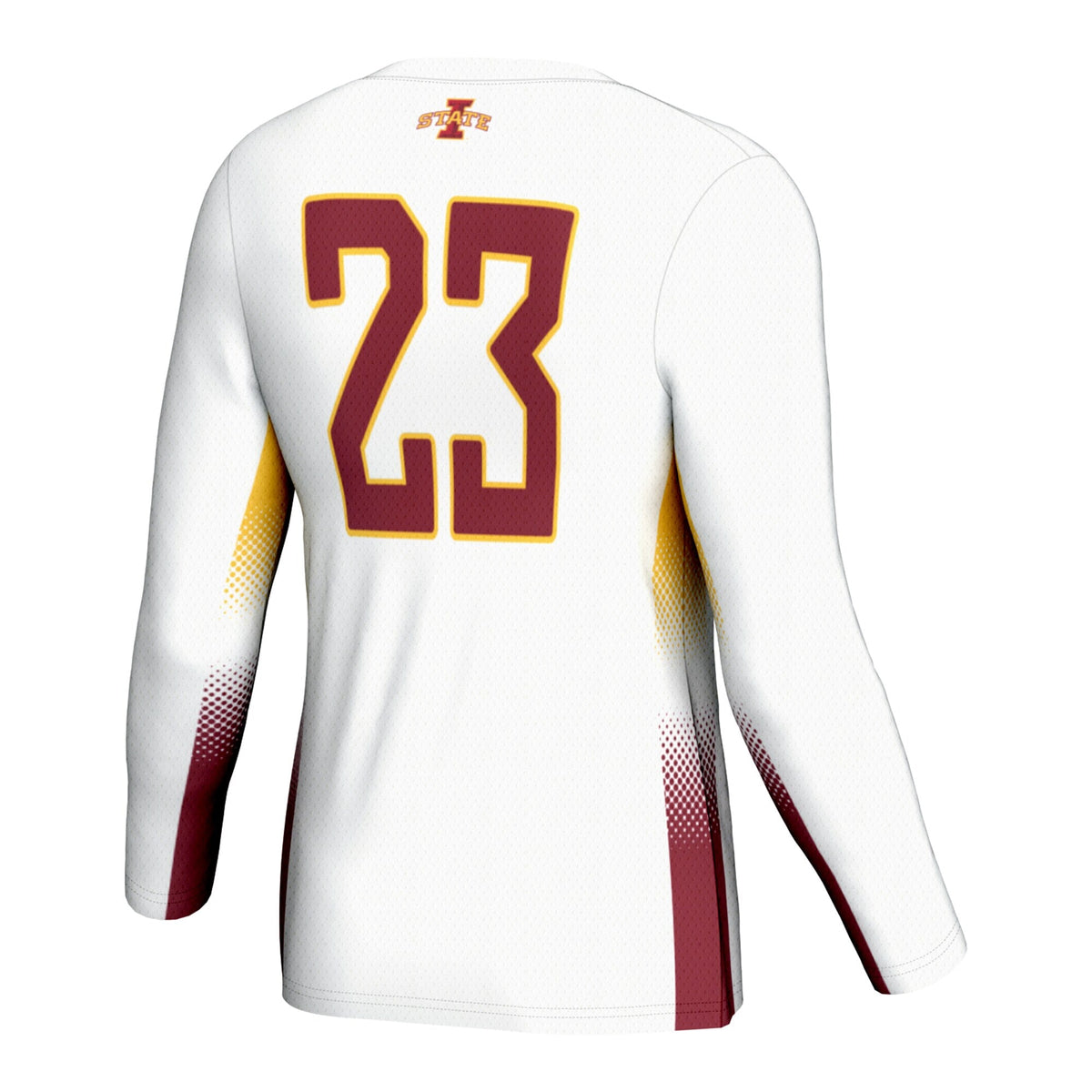 #1 Iowa State Cyclones Lightweight Volleyball Jersey - White