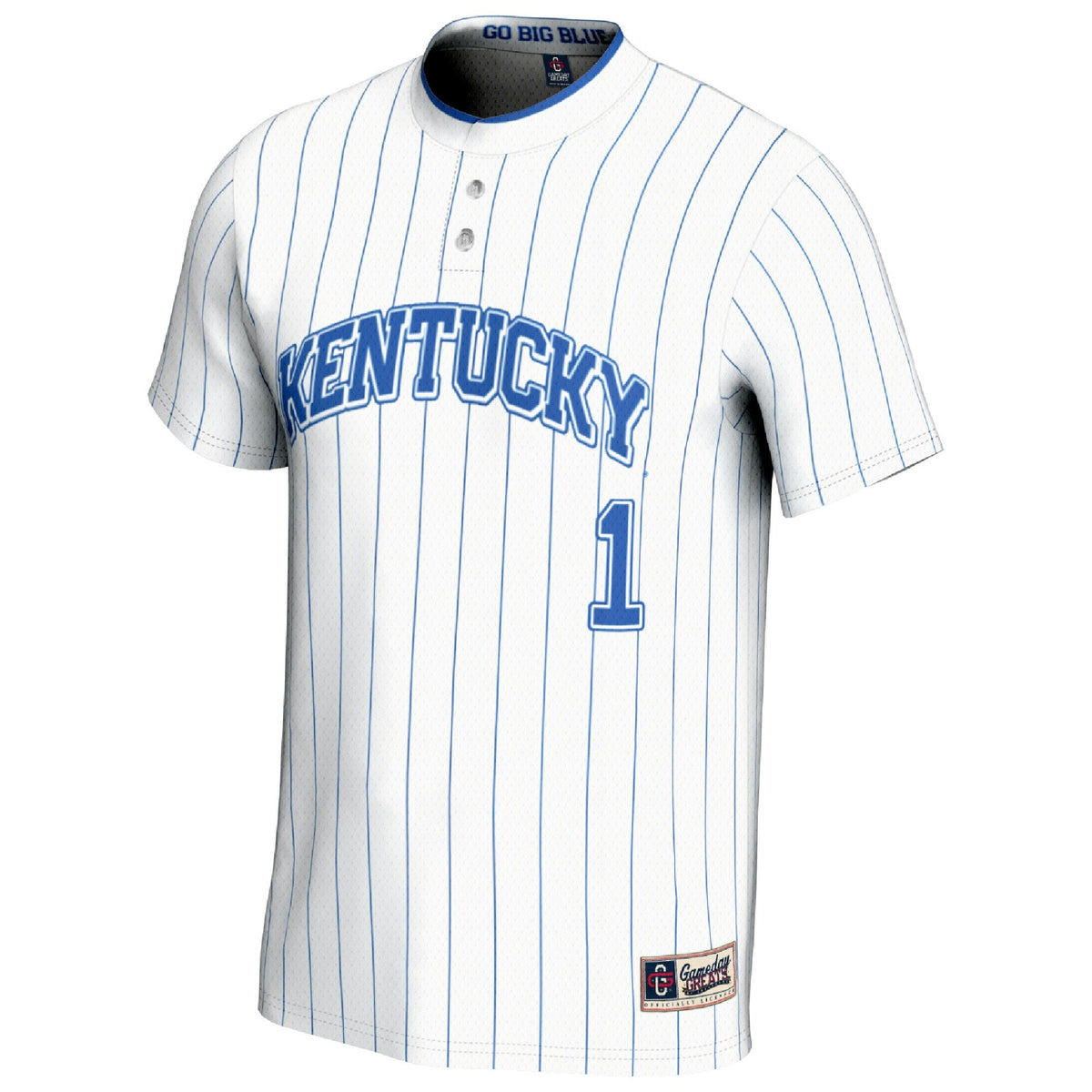 #1 Kentucky Wildcats Lightweight Softball Fashion Jersey - White