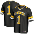 Black Iowa Hawkeyes Lightweight Collegiate Football Fashion Jersey