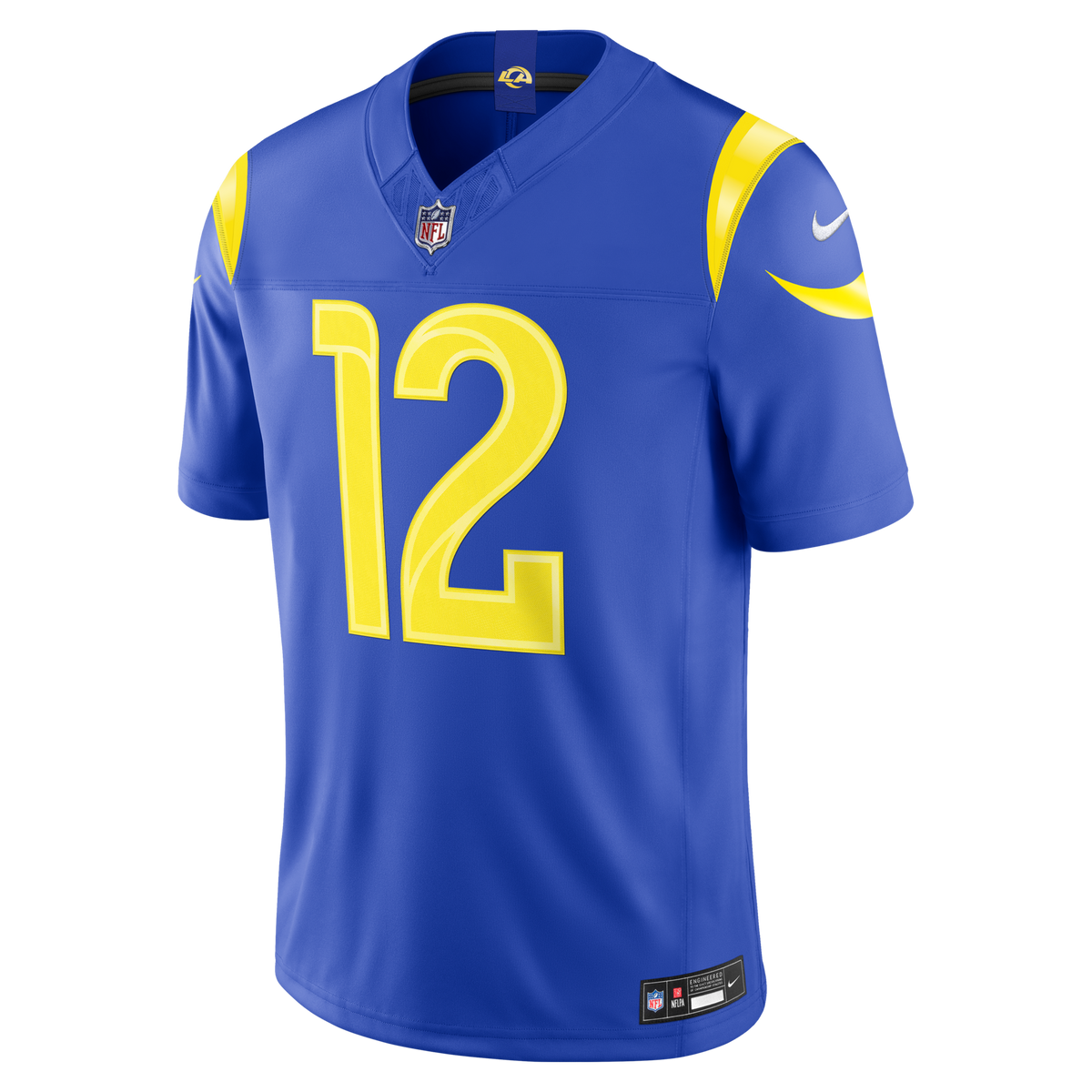 Los Angeles Rams Puka Nacua Royal Team Vapor F.U.S.E. Stitched Limited Football Jersey