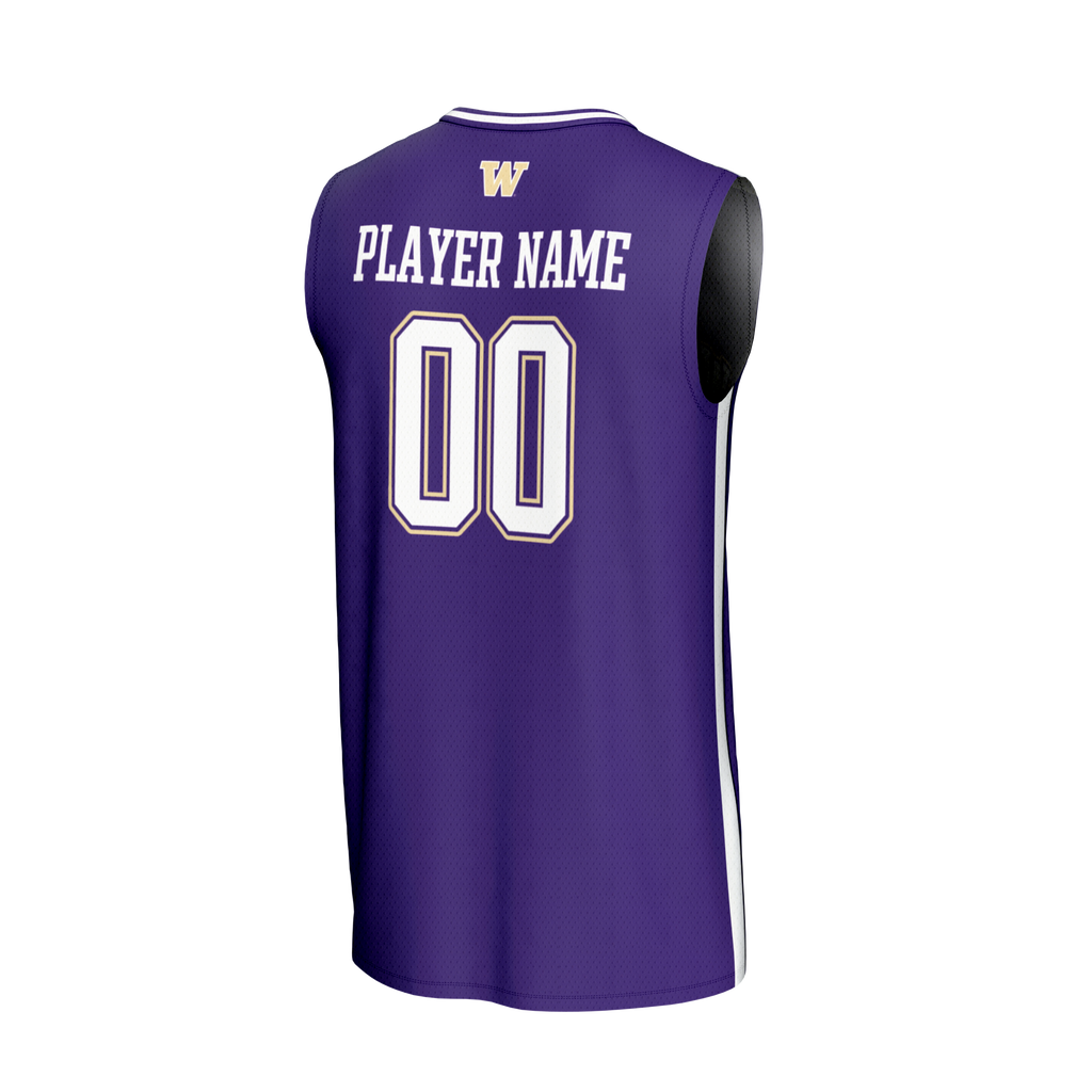 Washington Huskies NIL Pick-A-Player Lightweight Basketball Fashion Jersey - Purple
