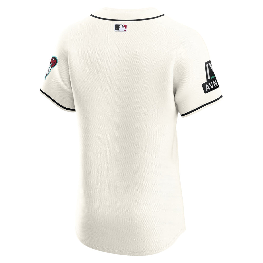 Arizona Diamondbacks White Home Elite Patch Baseball Jersey