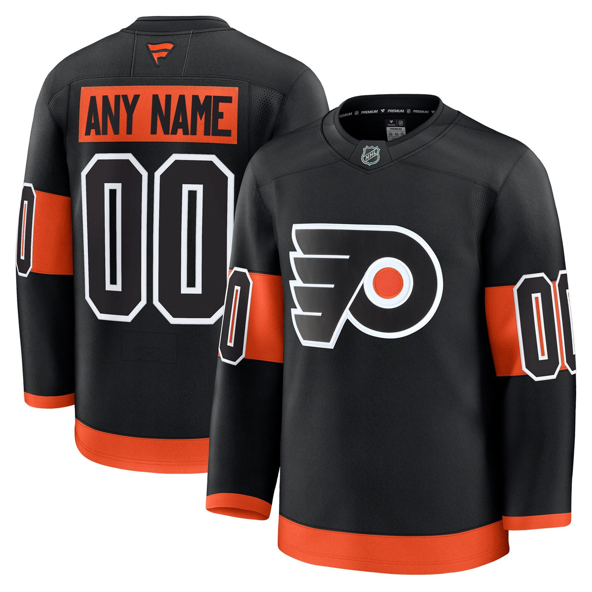 Philadelphia Flyers Black Alternate Premium Custom Jersey