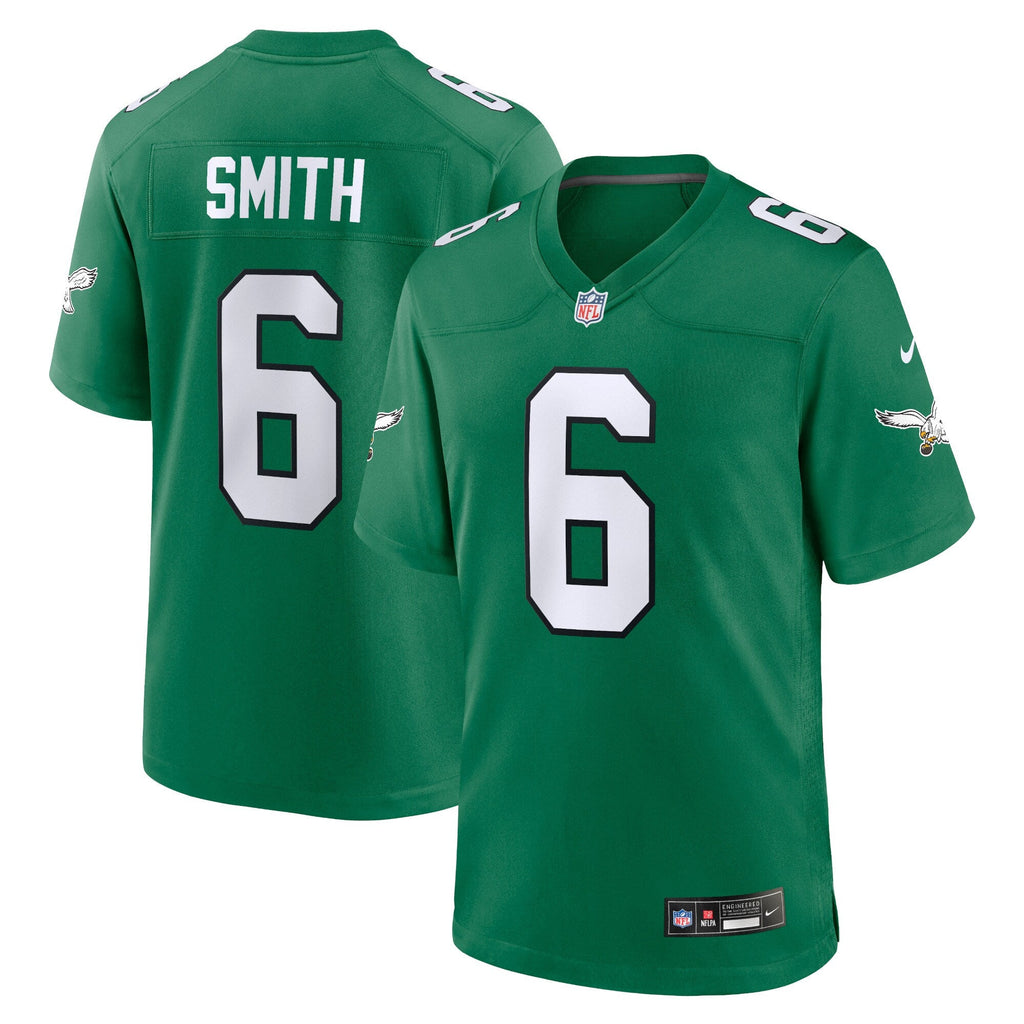 Philadelphia Eagles DeVonta Smith Kelly Green Alternate Game Player Football Jersey
