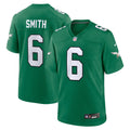 Philadelphia Eagles DeVonta Smith Kelly Green Alternate Game Player Football Jersey