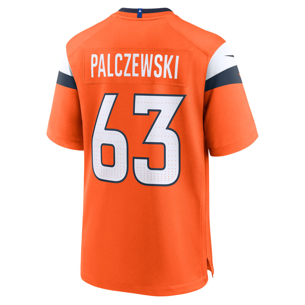 Denver Broncos Alex Palczewski Orange Team Game Football Jersey
