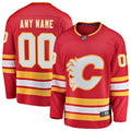 Calgary Flames Red Home Breakaway Custom Hockey Jersey