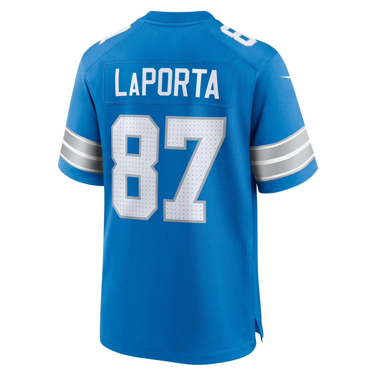 Detroit Lions Sam LaPorta Blue Game Football Jersey