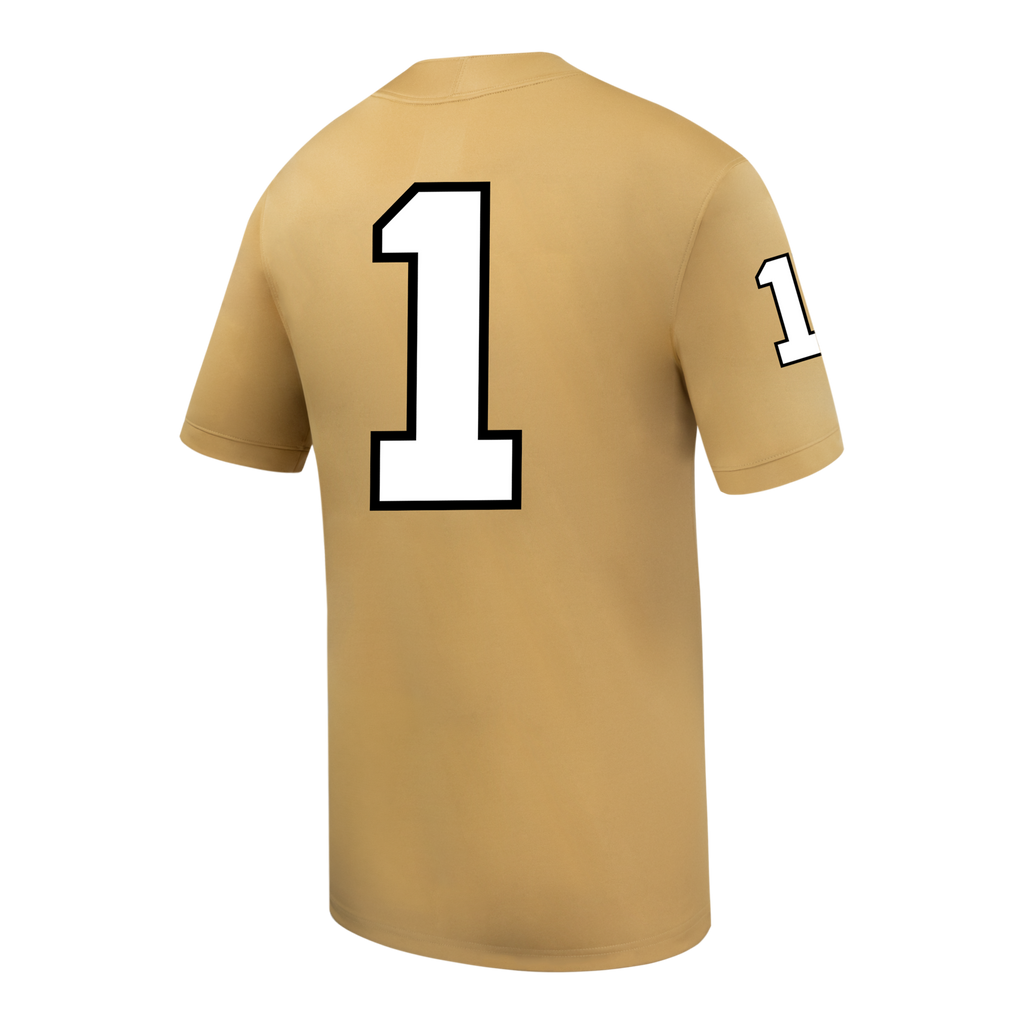 #1 Gold Vanderbilt Commodores Replica Football Jersey