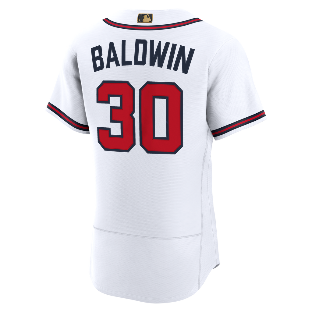 Atlanta Braves Drake Baldwin White MLB Awards Baseball Jersey
