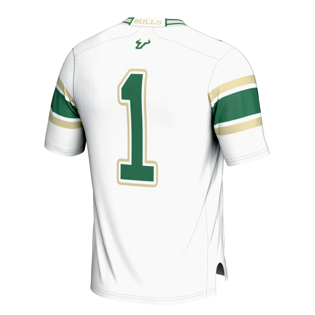 #1 White South Florida Bulls Football Jersey