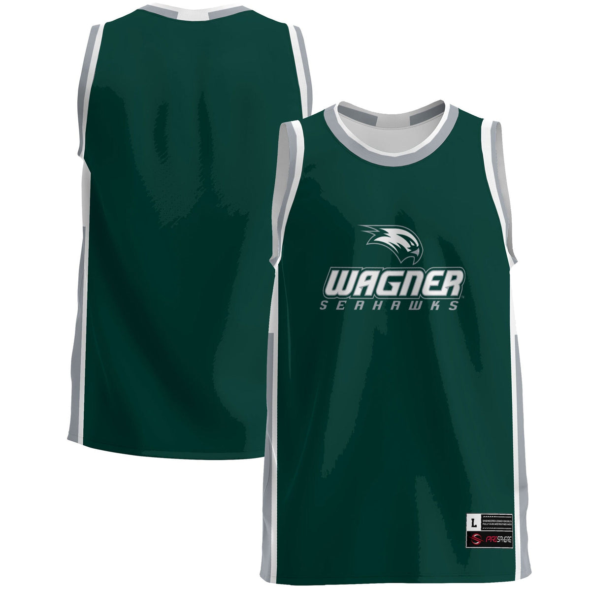 Wagner College Seahawks Lightweight Basketball Jersey - Green