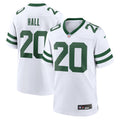 New York Jets Breece Hall Legacy White Game Football Jersey