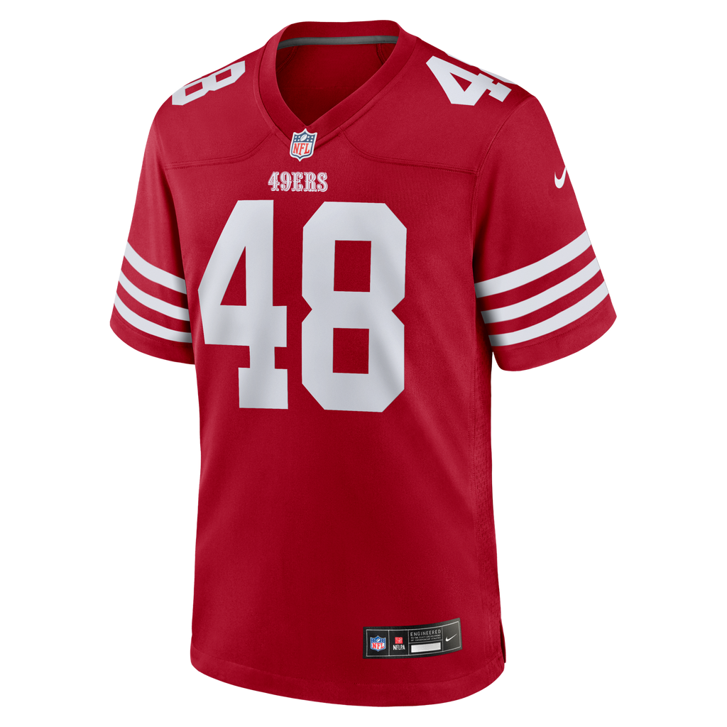San Francisco 49ers Tatum Bethune Scarlet Game Football Jersey