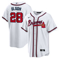 Atlanta Braves Matt Olson White Home Replica Player Baseball Jersey