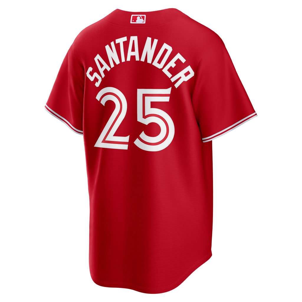 Toronto Blue Jays Anthony Santander Red Canada Day Replica Baseball Jersey