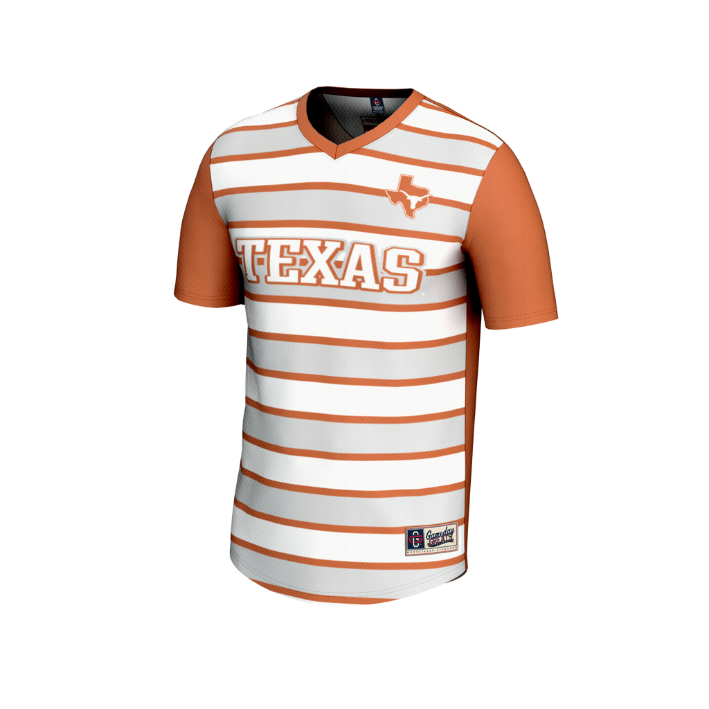 #1 Texas Orange Texas Longhorns Lightweight Soccer Fashion Jersey