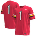 #1 Maryland Terrapins Replica Football Jersey - Red