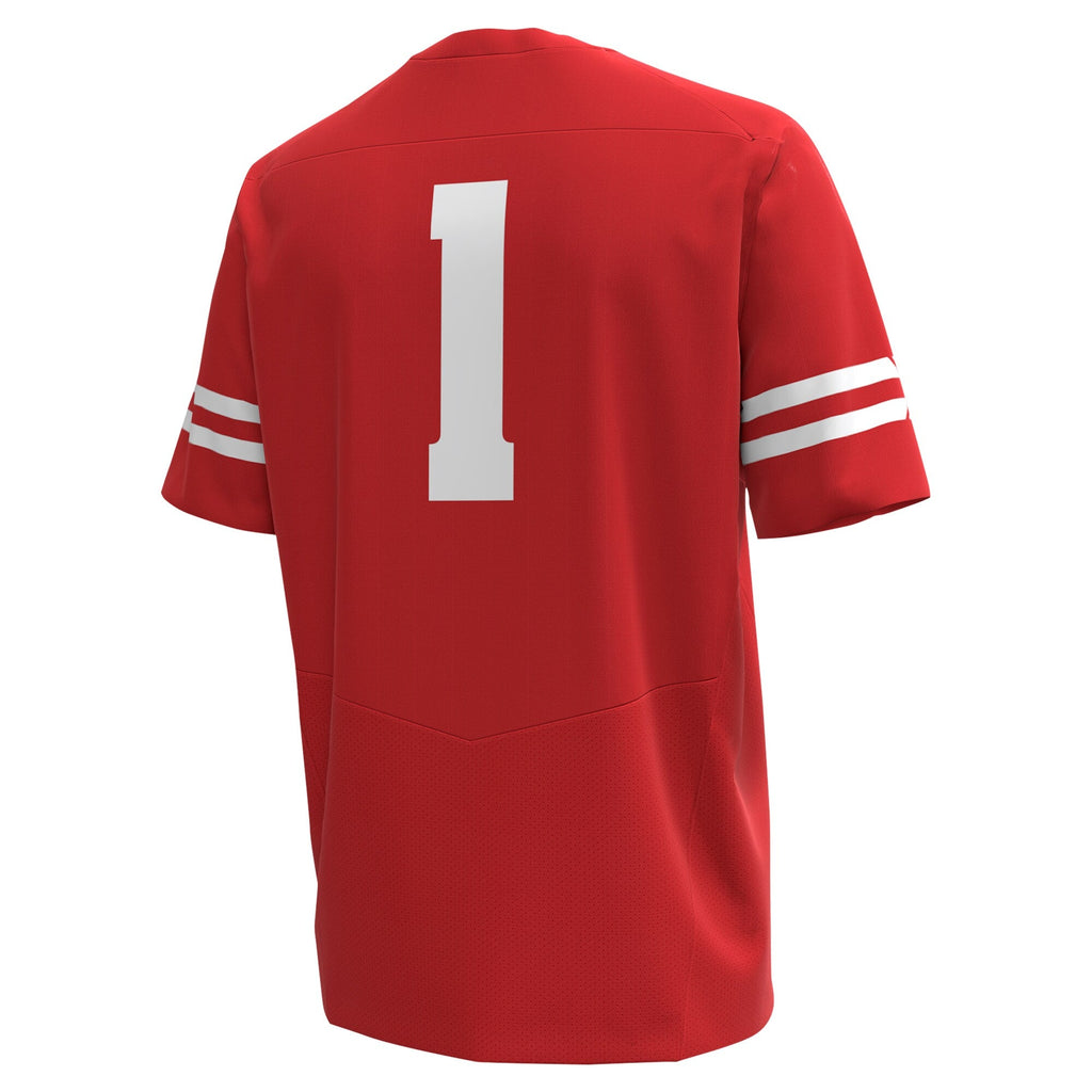 #1 Red Wisconsin Badgers Replica Football Jersey