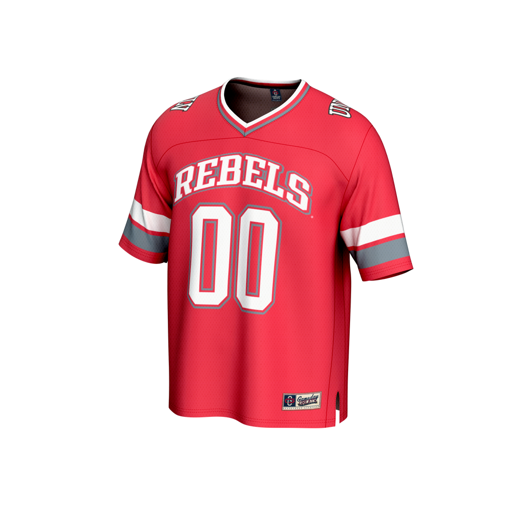 #00 Scarlet UNLV Rebels Lightweight Collegiate Football Fashion Jersey