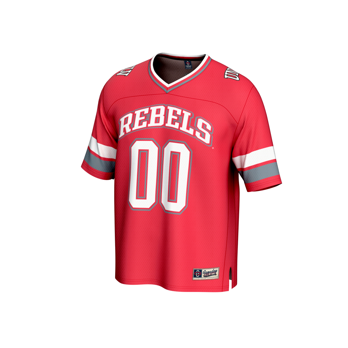 #00 Scarlet UNLV Rebels Lightweight Collegiate Football Fashion Jersey