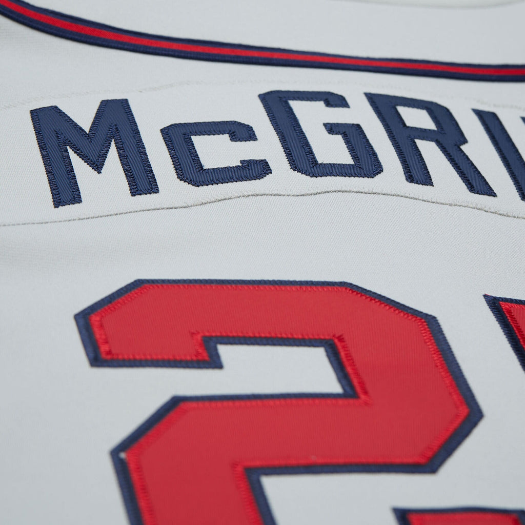 Atlanta Braves Fred McGriff Gray 1995 Throwback Baseball Jersey