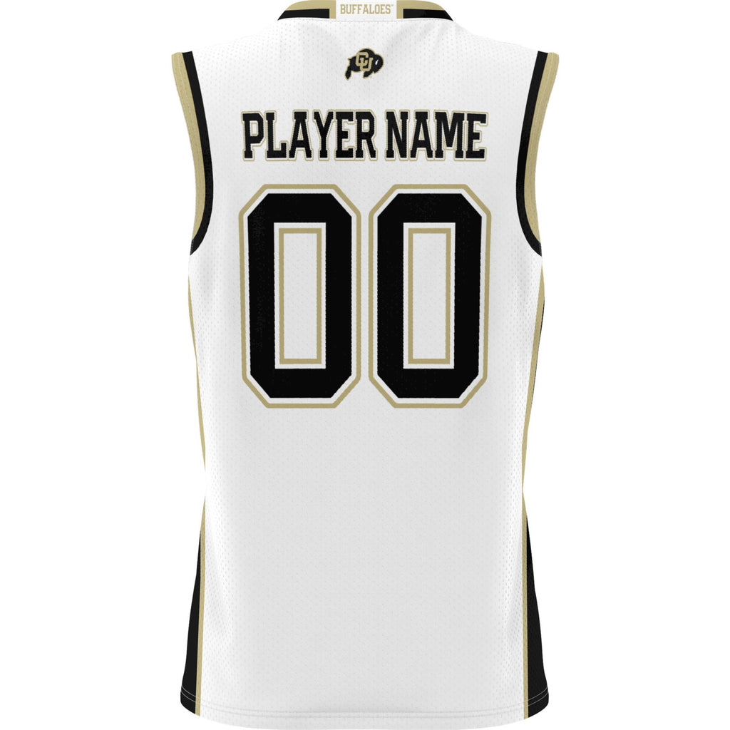 Colorado Buffaloes Lightweight NIL Pick-A-Player Basketball Jersey - White