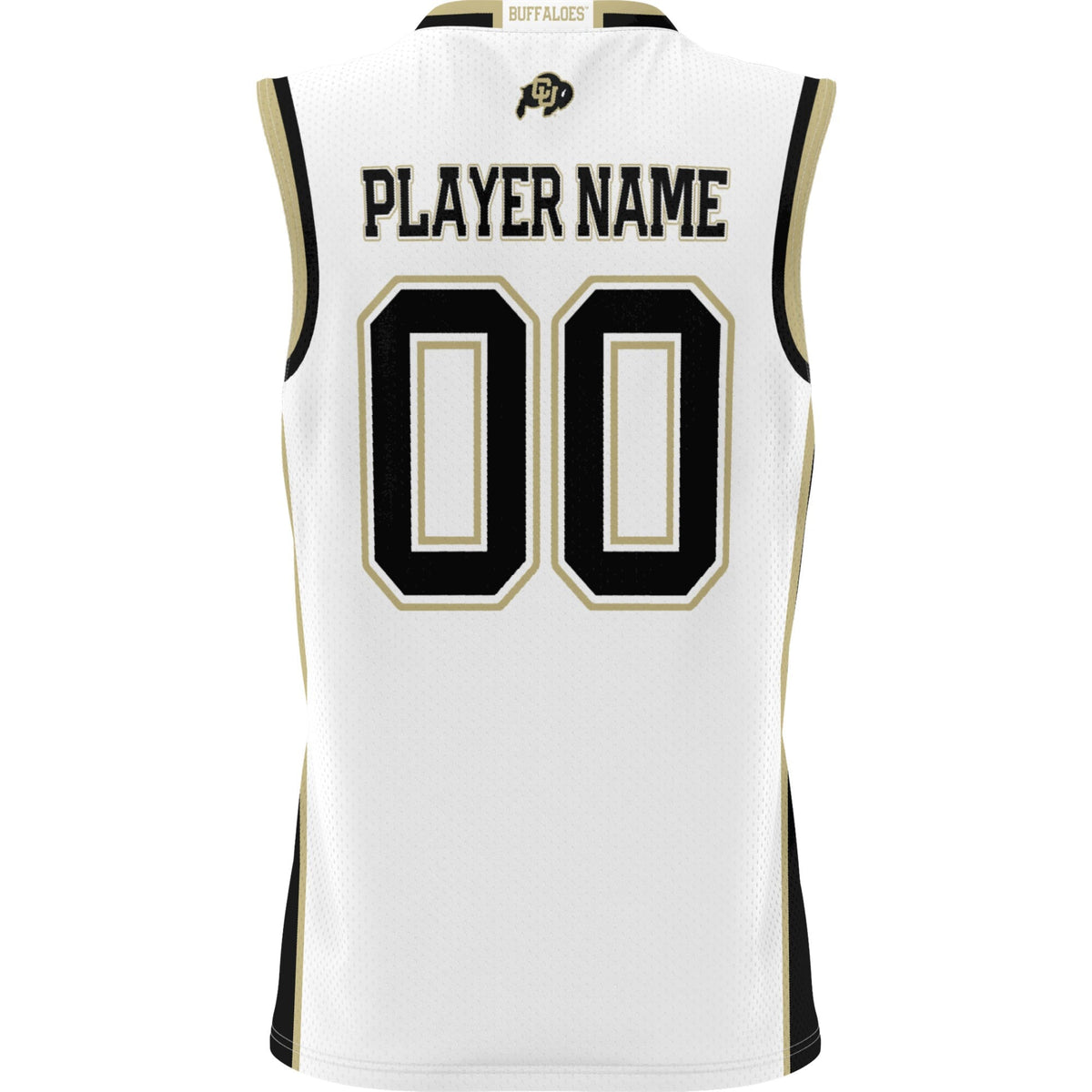 Colorado Buffaloes Lightweight NIL Pick-A-Player Basketball Jersey - White