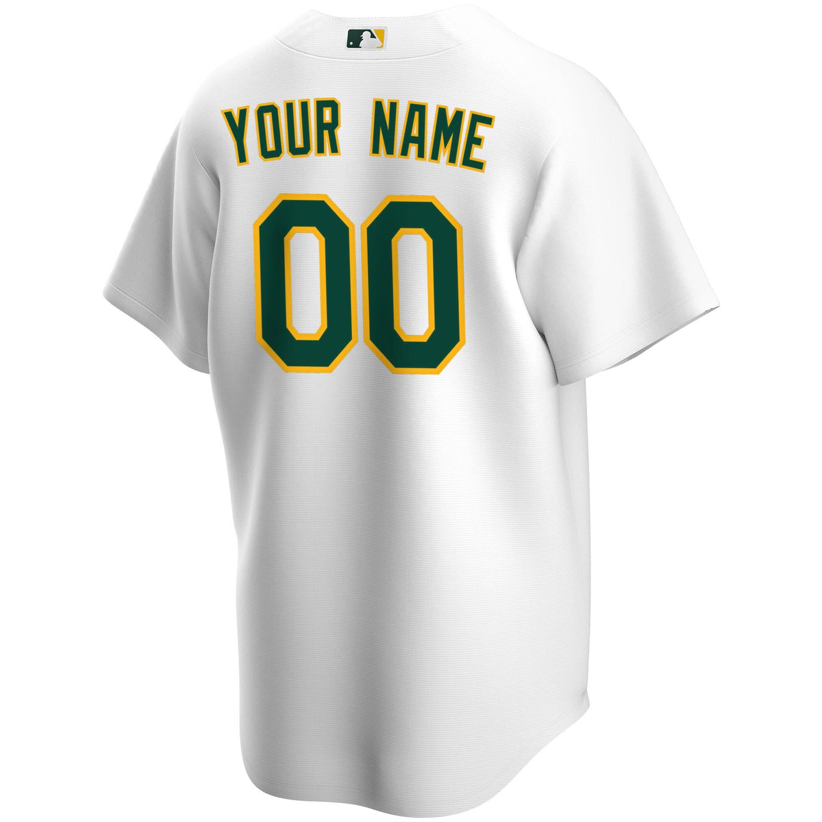 Athletics White Home Replica Custom Baseball Jersey