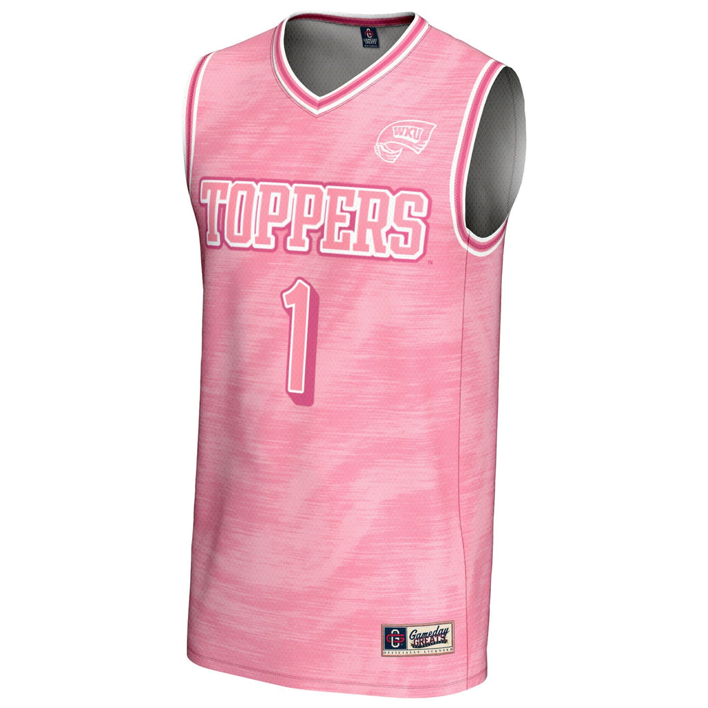 #1 Western Kentucky Hilltoppers Lightweight Basketball Jersey - Pink