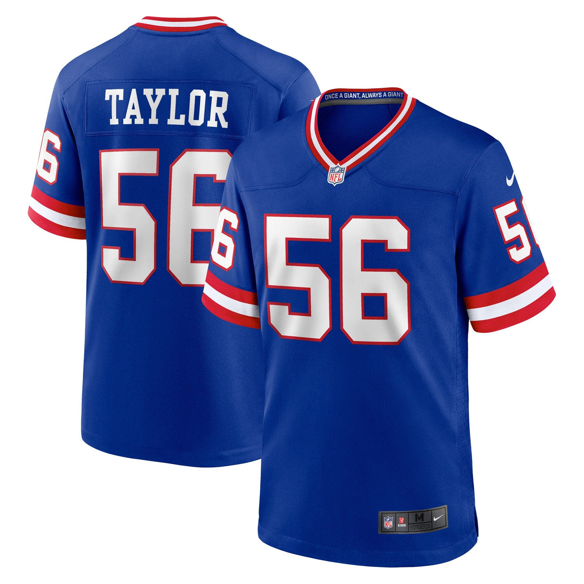 New York Giants Lawrence Taylor Royal Classic Retired Player Game Football Jersey