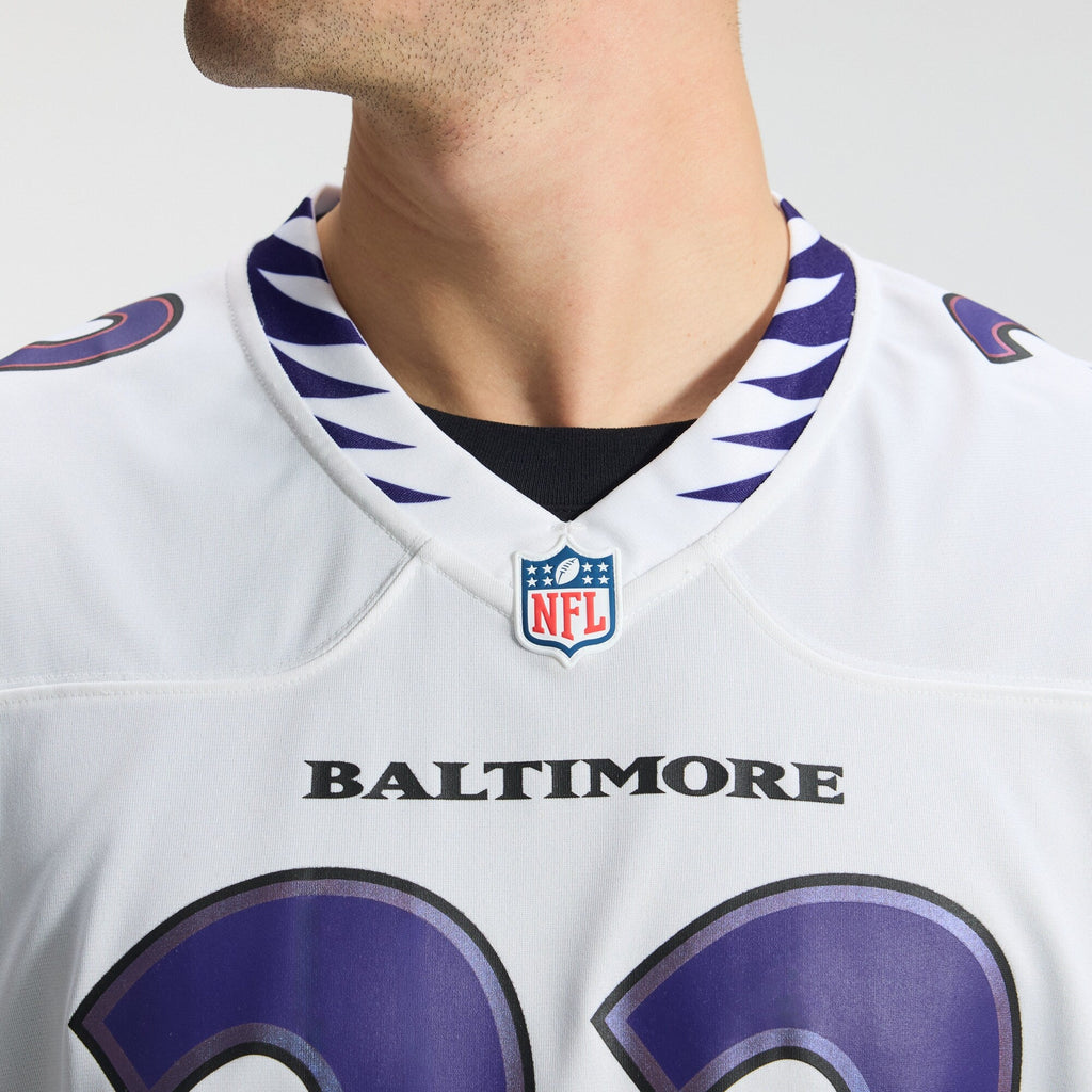 Baltimore Ravens Derrick Henry White Game Football Jersey