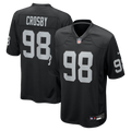 Las Vegas Raiders Maxx Crosby Black Game Football Jersey