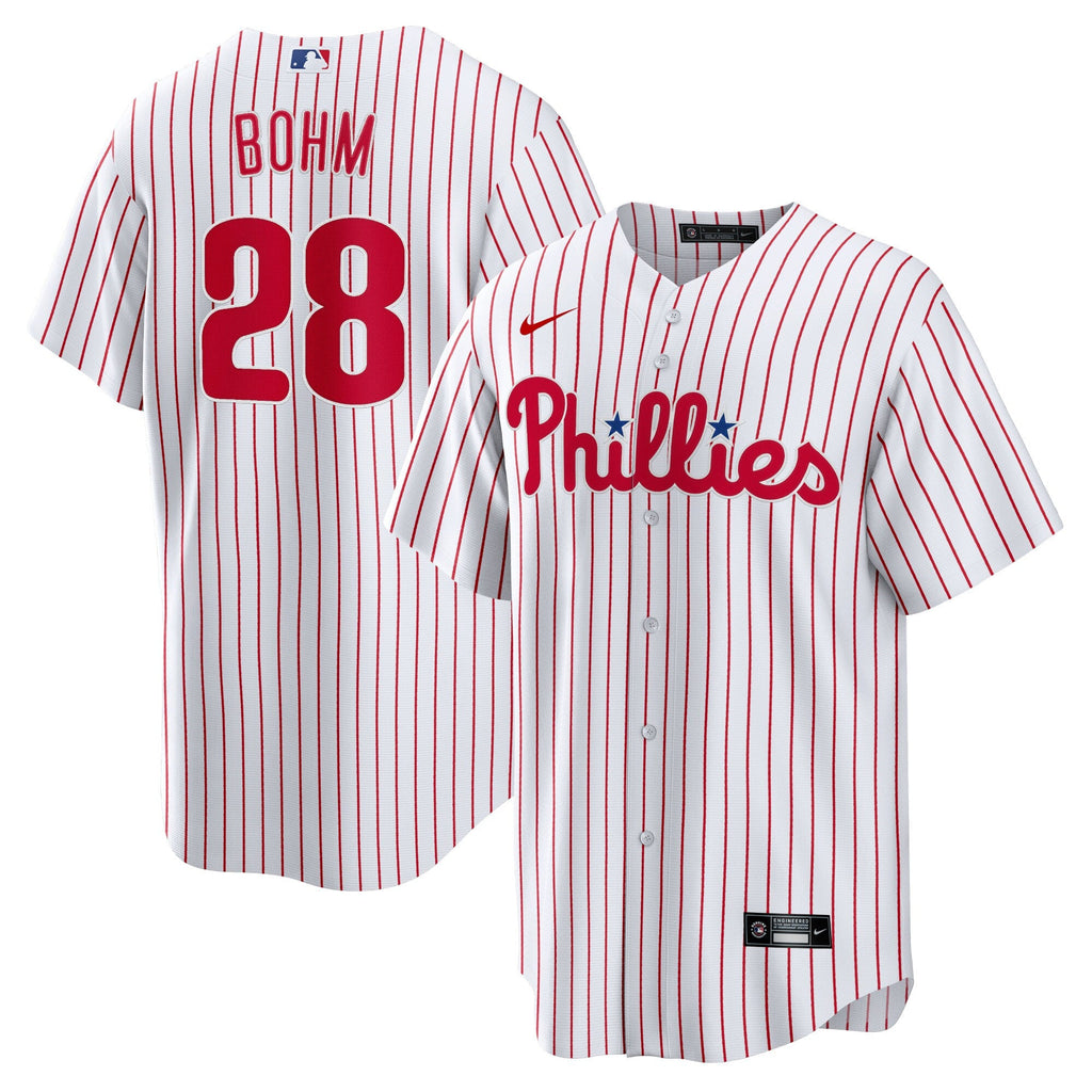 Philadelphia Phillies Alec Bohm White Replica Player Baseball Jersey
