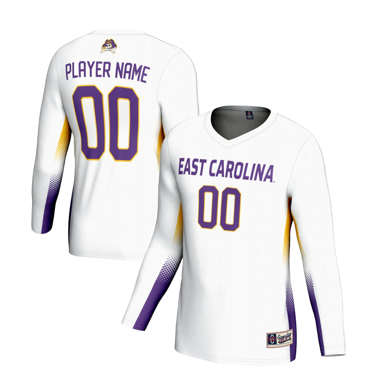 ECU Pirates NIL Lightweight Volleyball Jersey - White