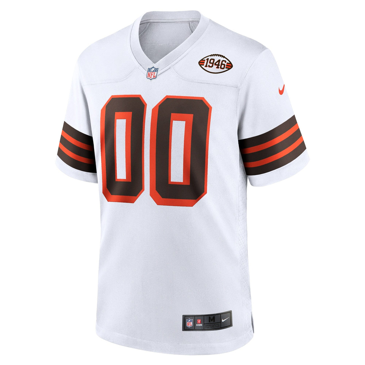 Cleveland Browns White 1946 Collection Alternate Custom Football Jersey