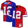 Buffalo Bills Jim Kelly Royal/Red 1990 Split Legacy Replica Football Jersey