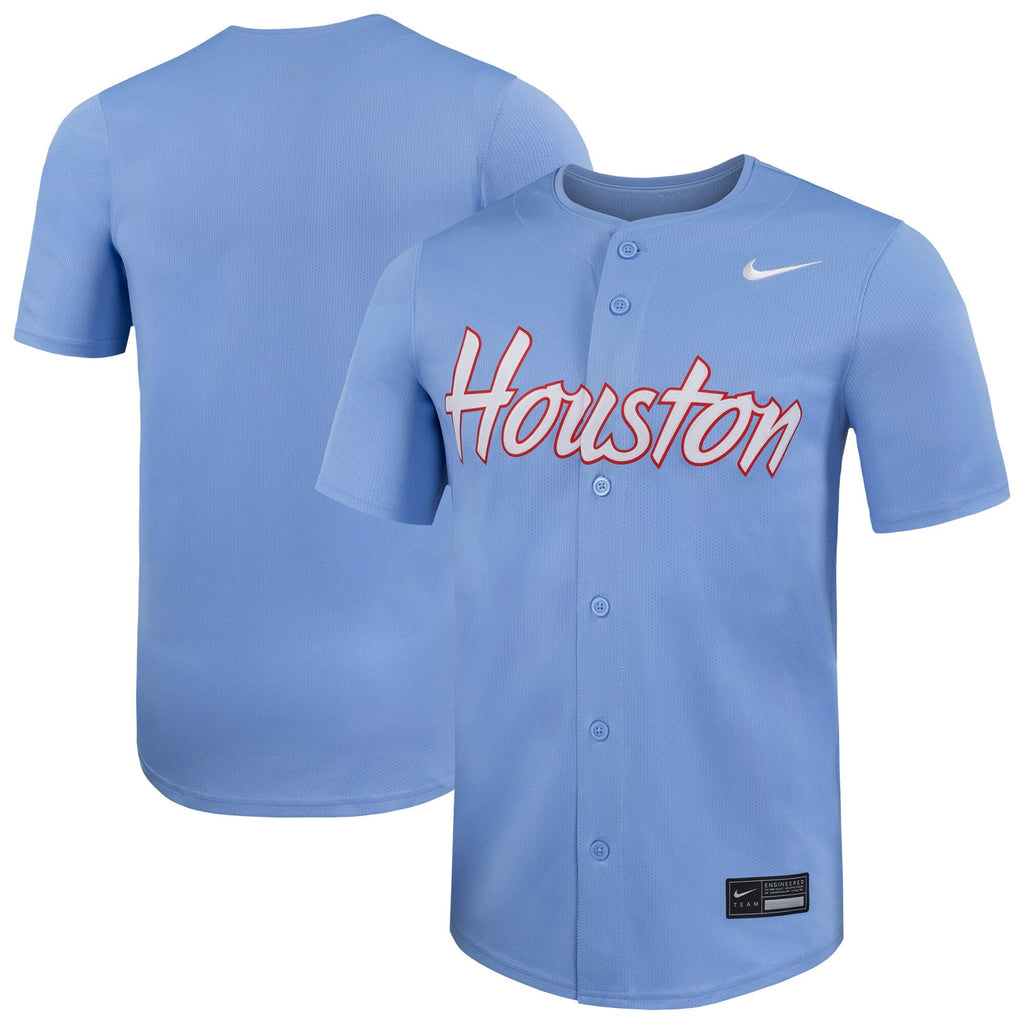 Light Blue Houston Cougars Limited Baseball Jersey