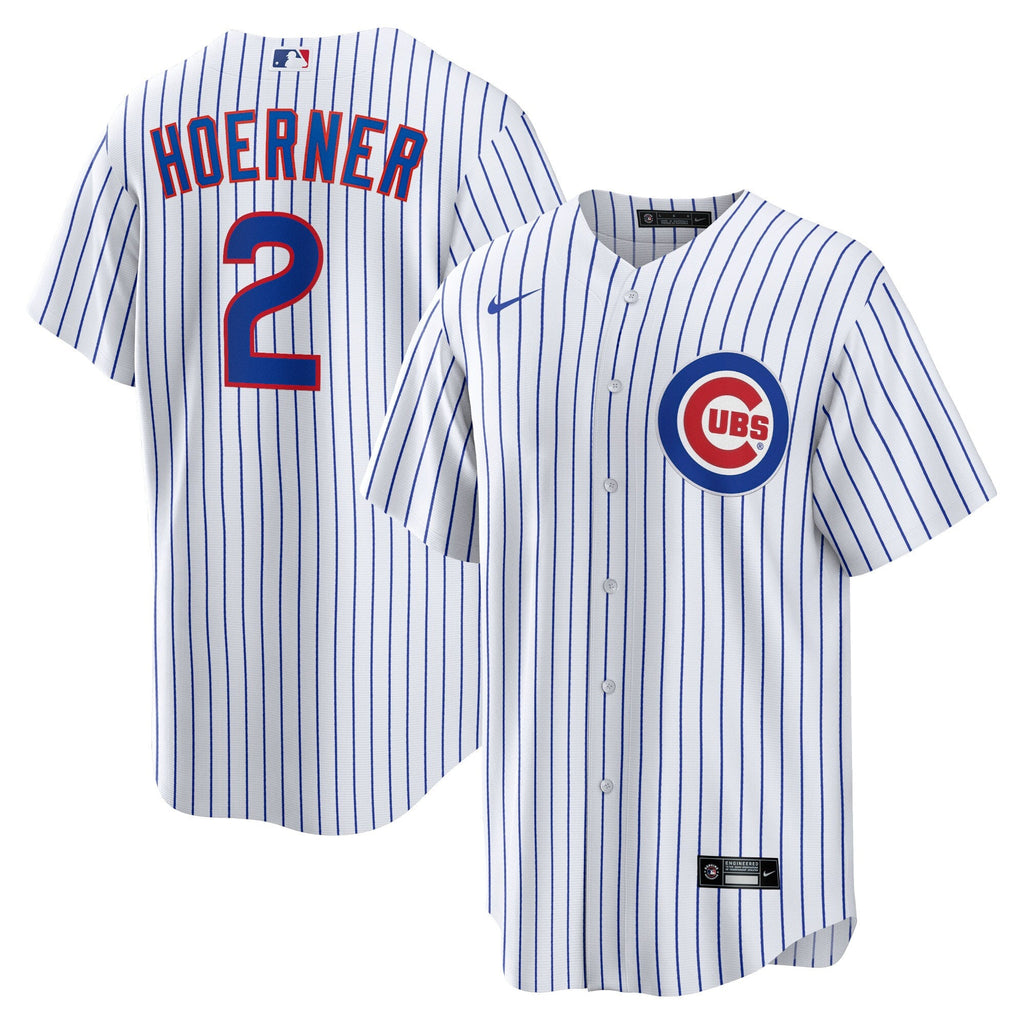 Chicago Cubs Nico Hoerner White Replica Player Baseball Jersey