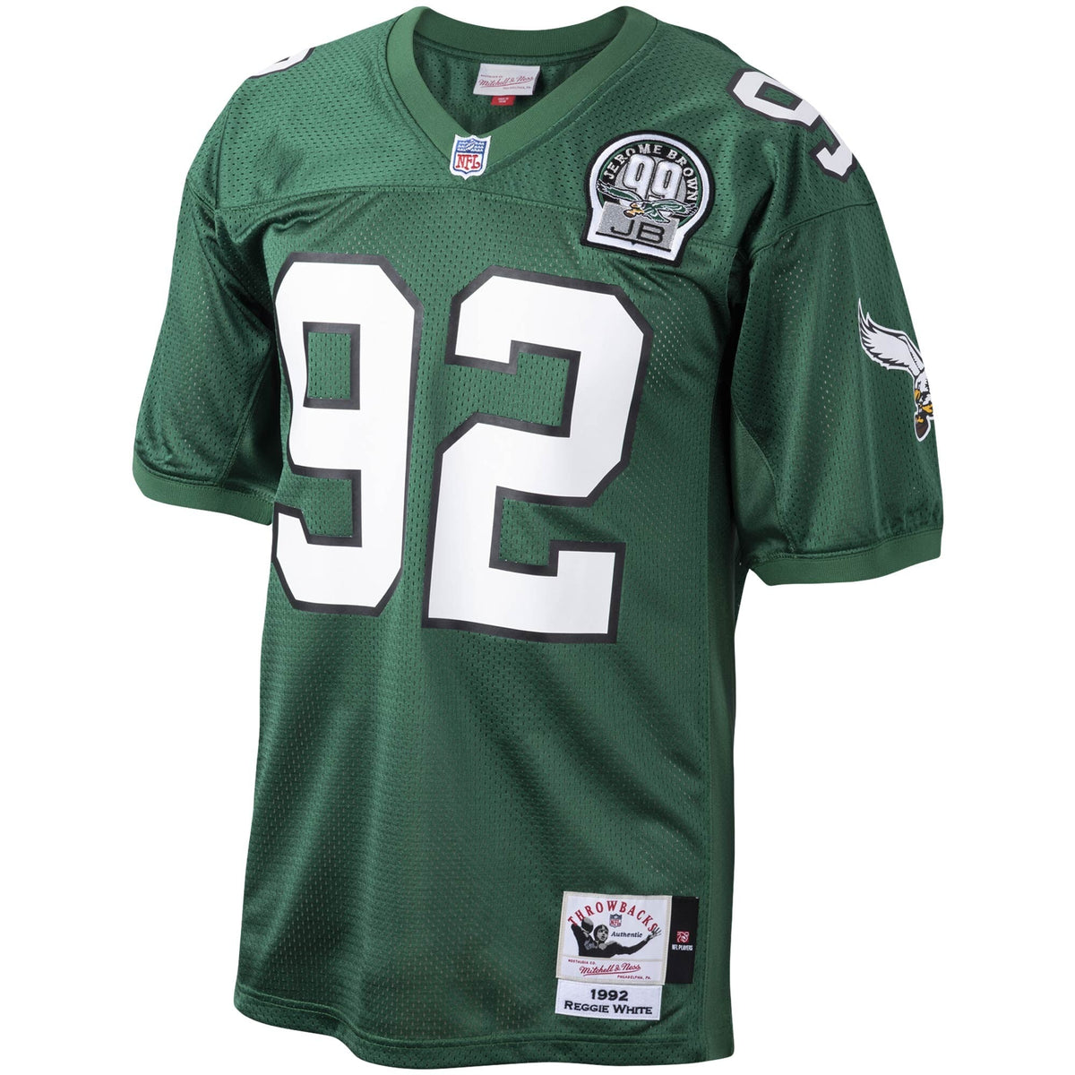Philadelphia Eagles Reggie White Green Throwback Retired Player Football Jersey