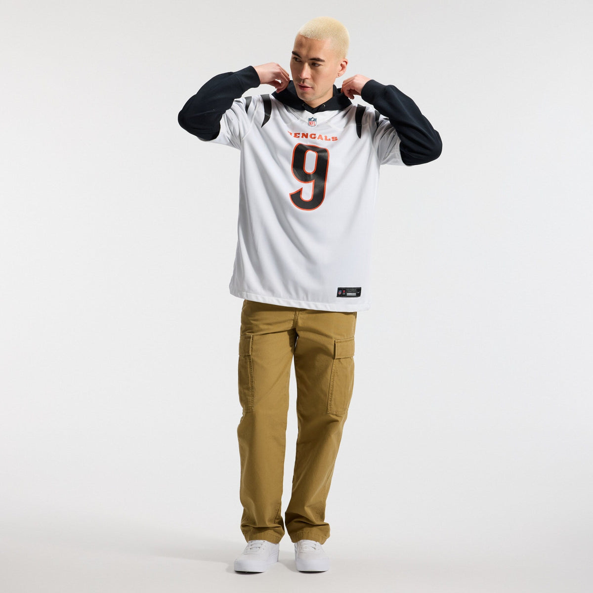 Cincinnati Bengals Joe Burrow White Game Football Jersey