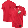 Maryland Terrapins Replica Baseball Jersey - Red