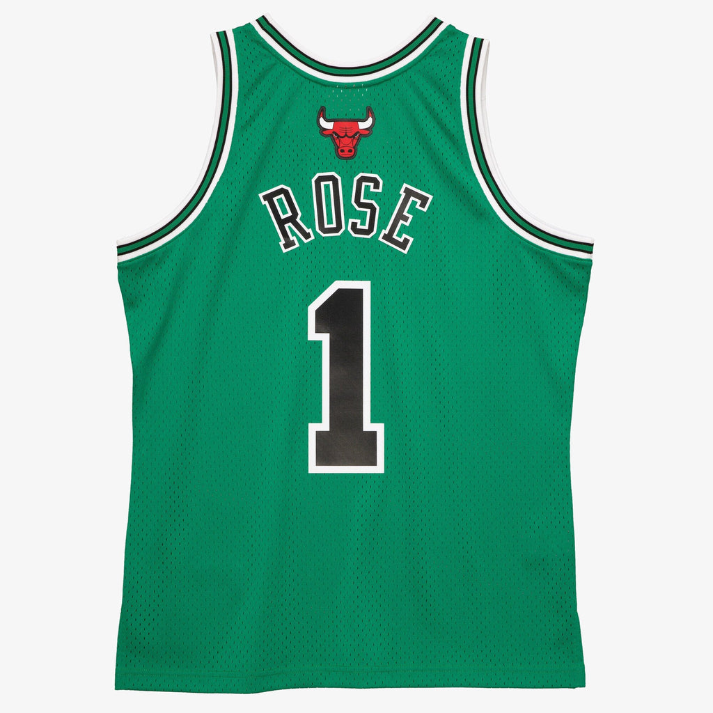 Chicago Bulls St Patrick's Day Swingman Jersey Derrick Rose 2008-09